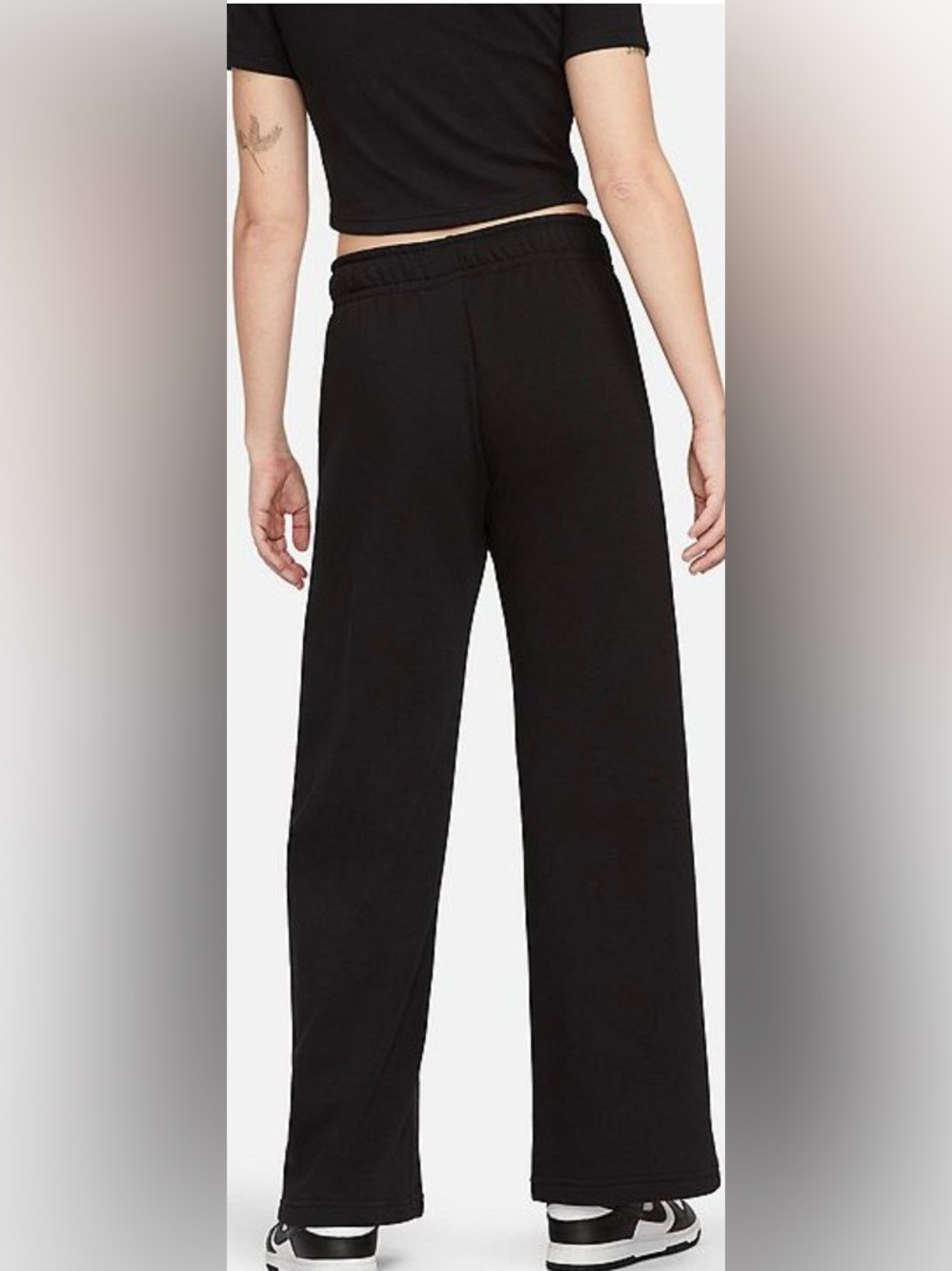 Nike Sportswear Phoenix Fleece Wide Leg Sweatpants Black Women’s Small - Picture 2 of 8